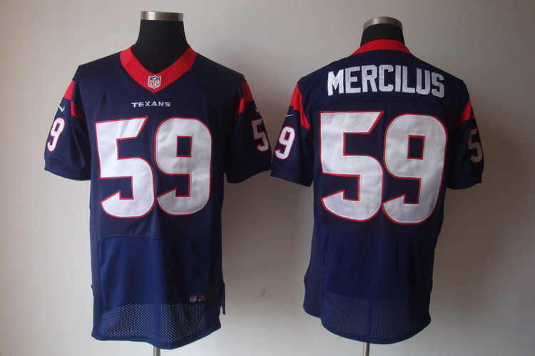 Nike NFL Elite Jerseys Houston Texans 59 Mercilus Blue